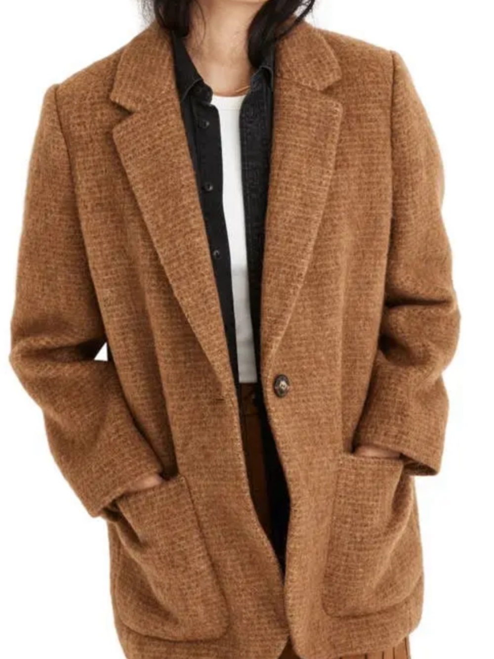 Madewell Larsen Bouclé Blazer Size M - Picture 7 of 13